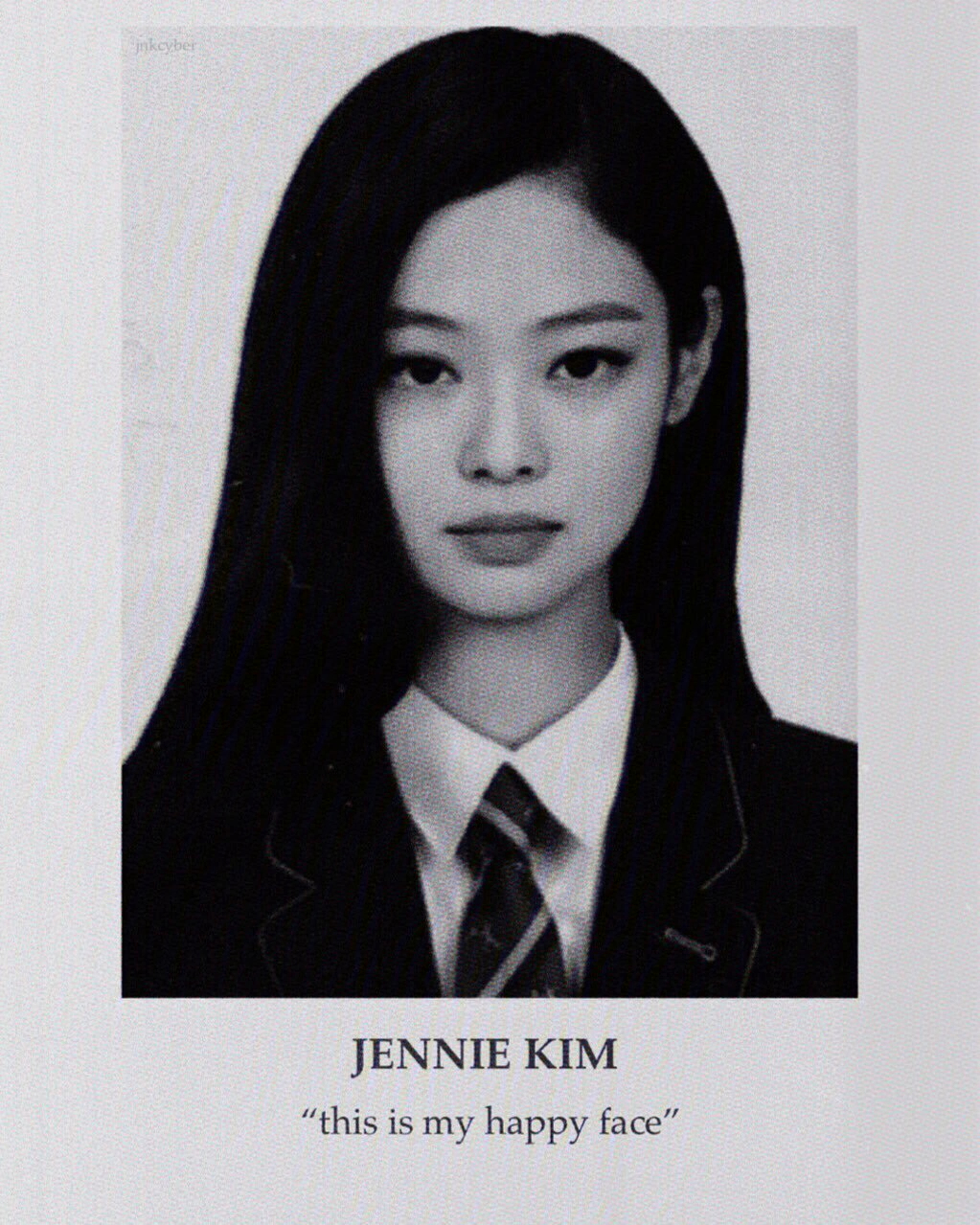 jennie证件照