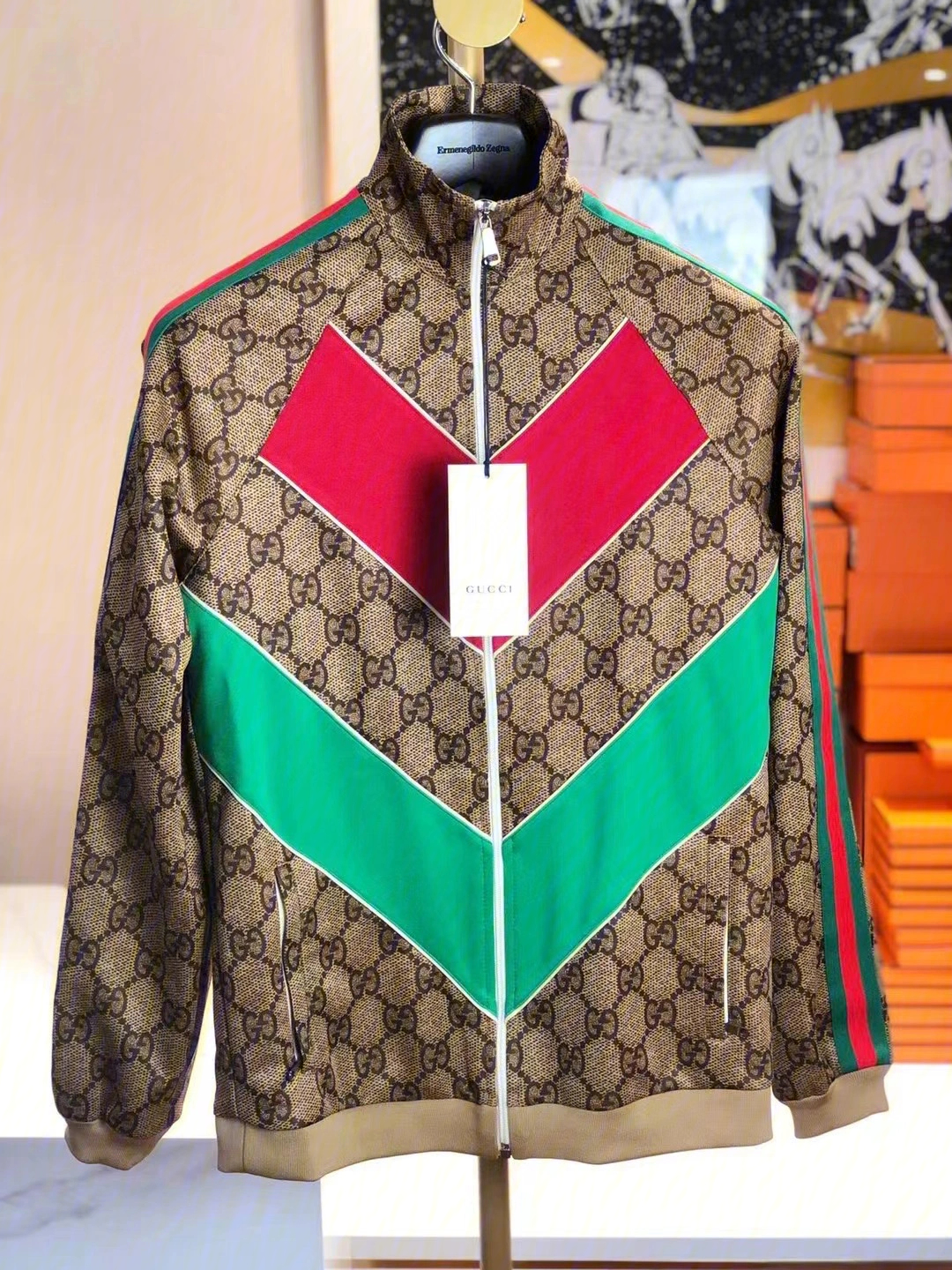 gucci老花logo夹克