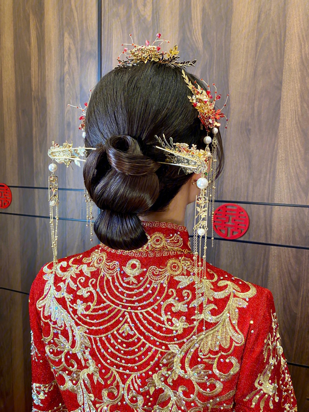 中式新娘盘发