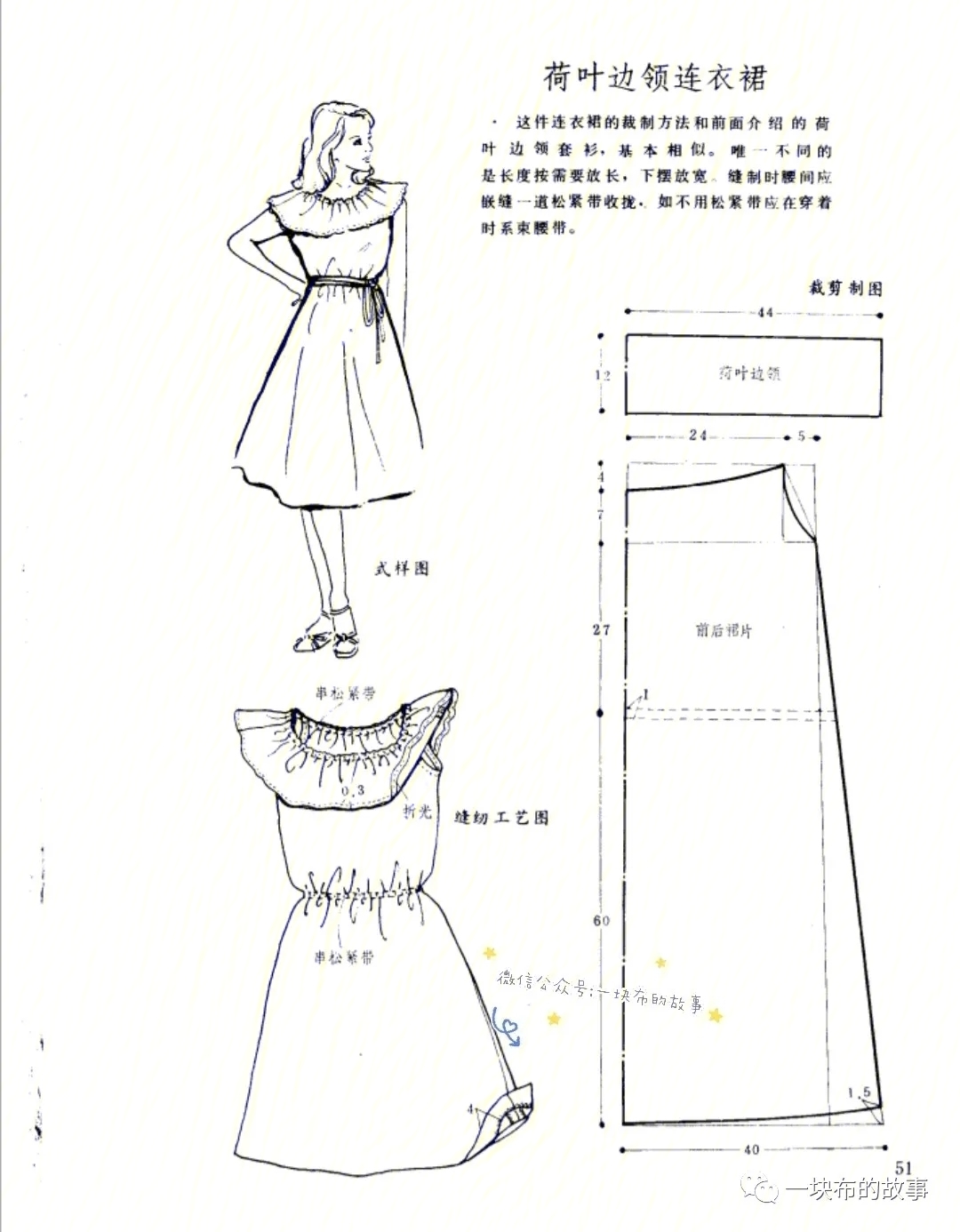 六片连衣裙的裁剪图解图片