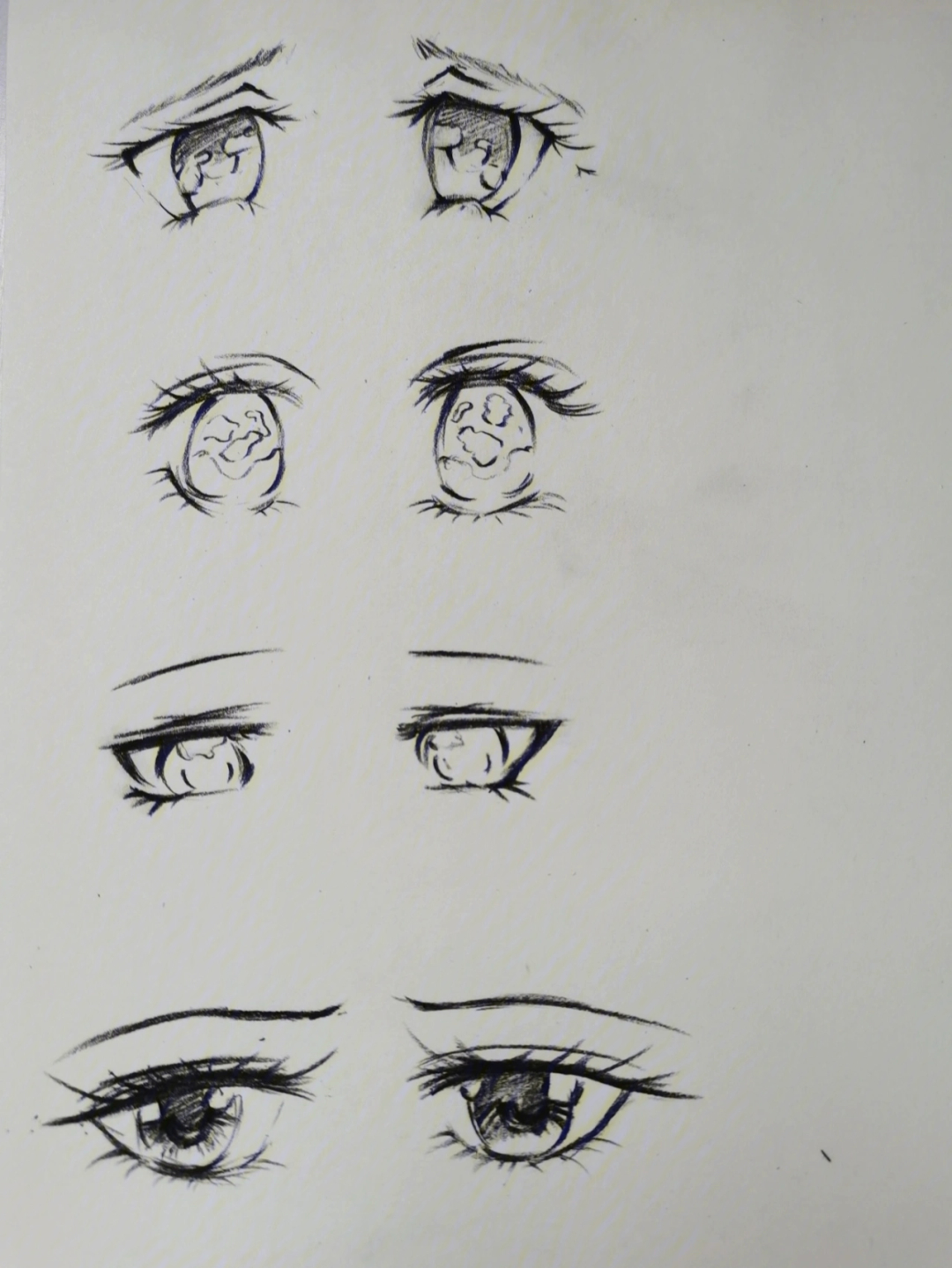 动漫人物眼睛绘画简单图片