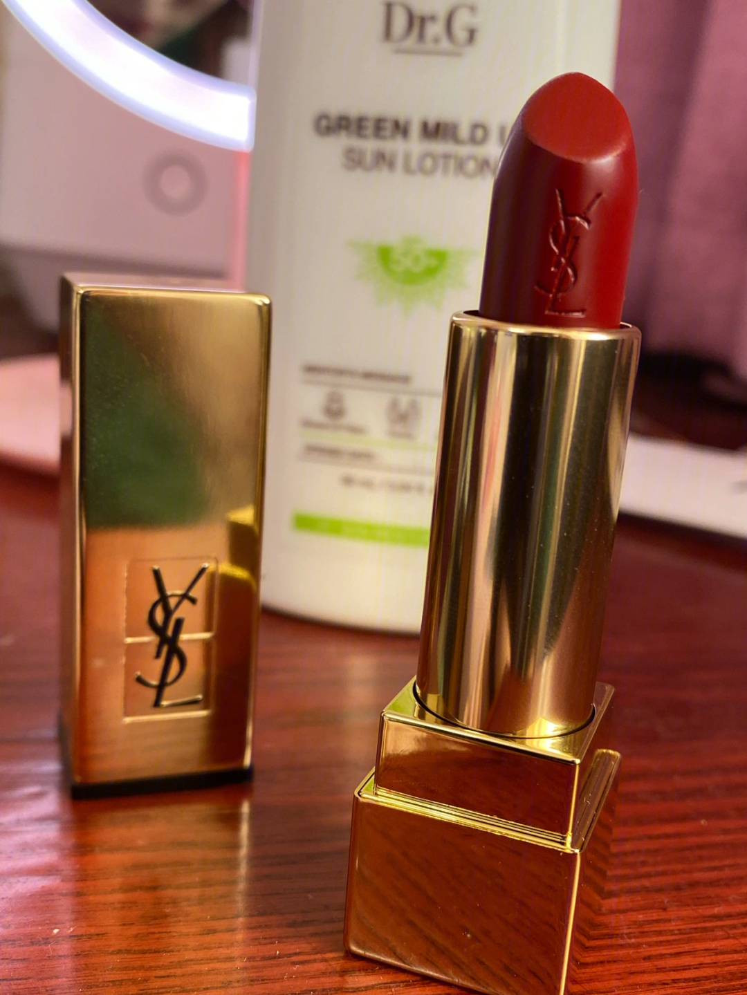 ysl1966方管口红试色