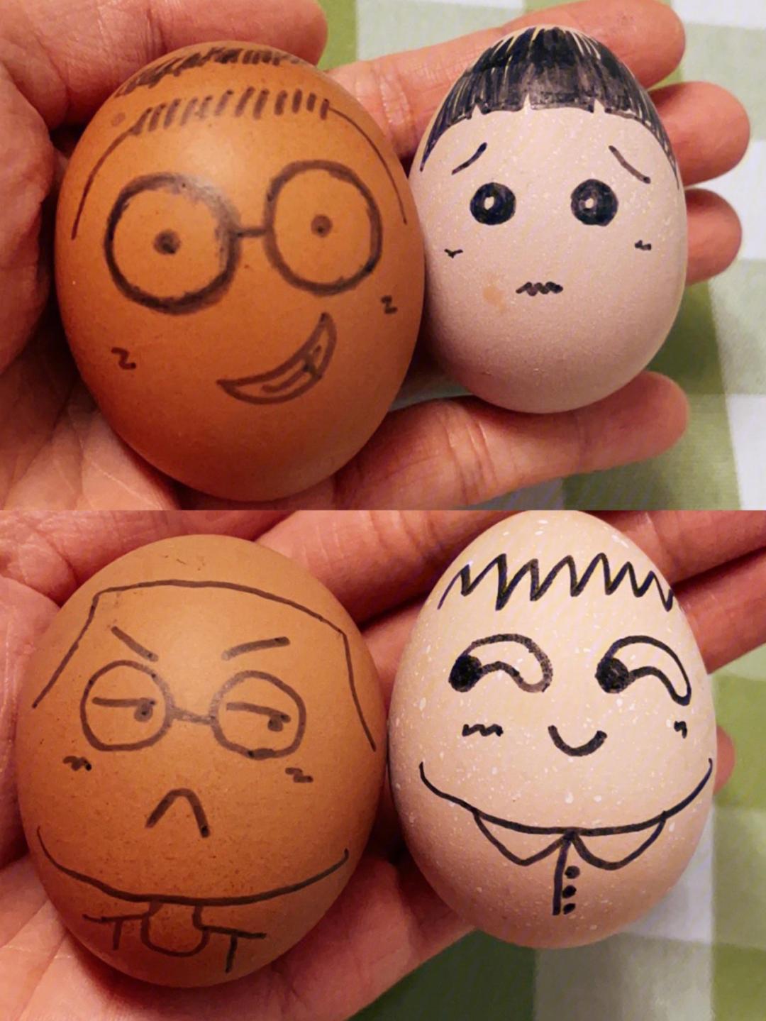 四个鸡蛋简笔画图片