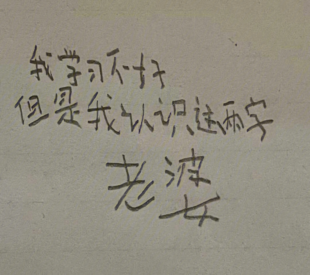 小学生手写字表情包图片