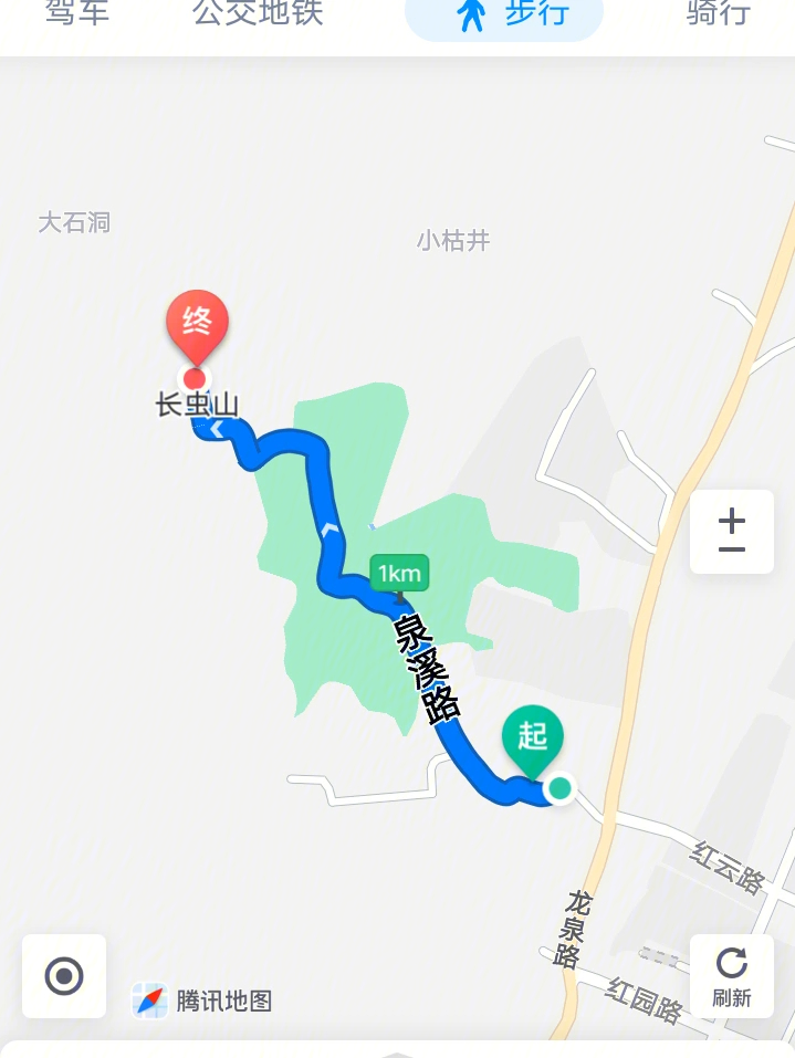 昆明长虫山徒步路线图图片