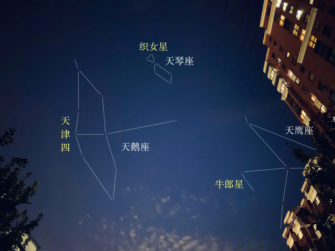 织女星牛郎星天津四图片