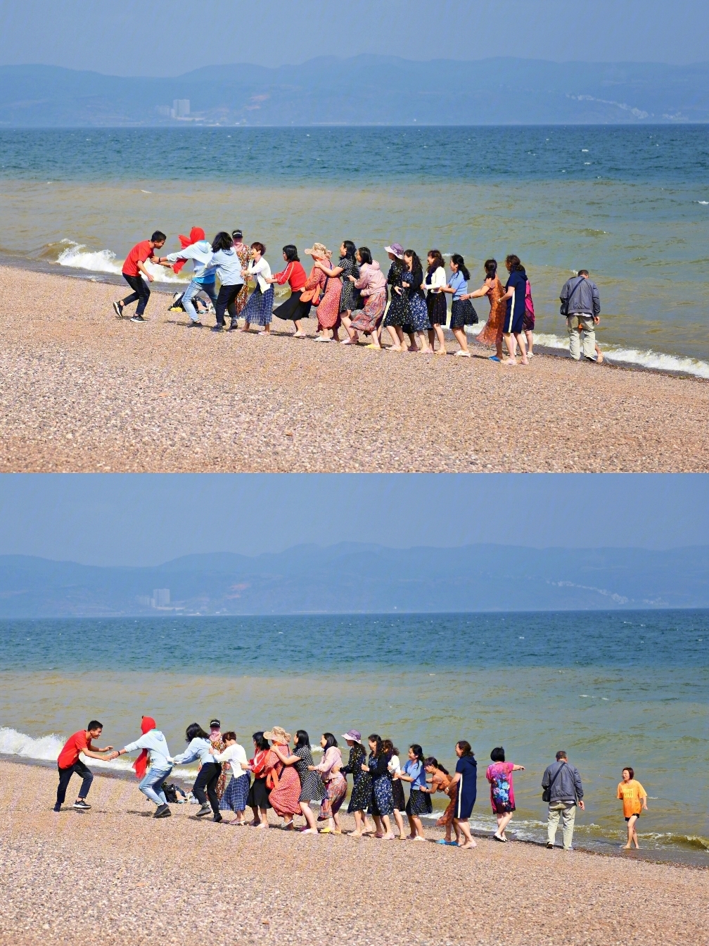 抚仙湖抚海湾湿地公园其乐融融