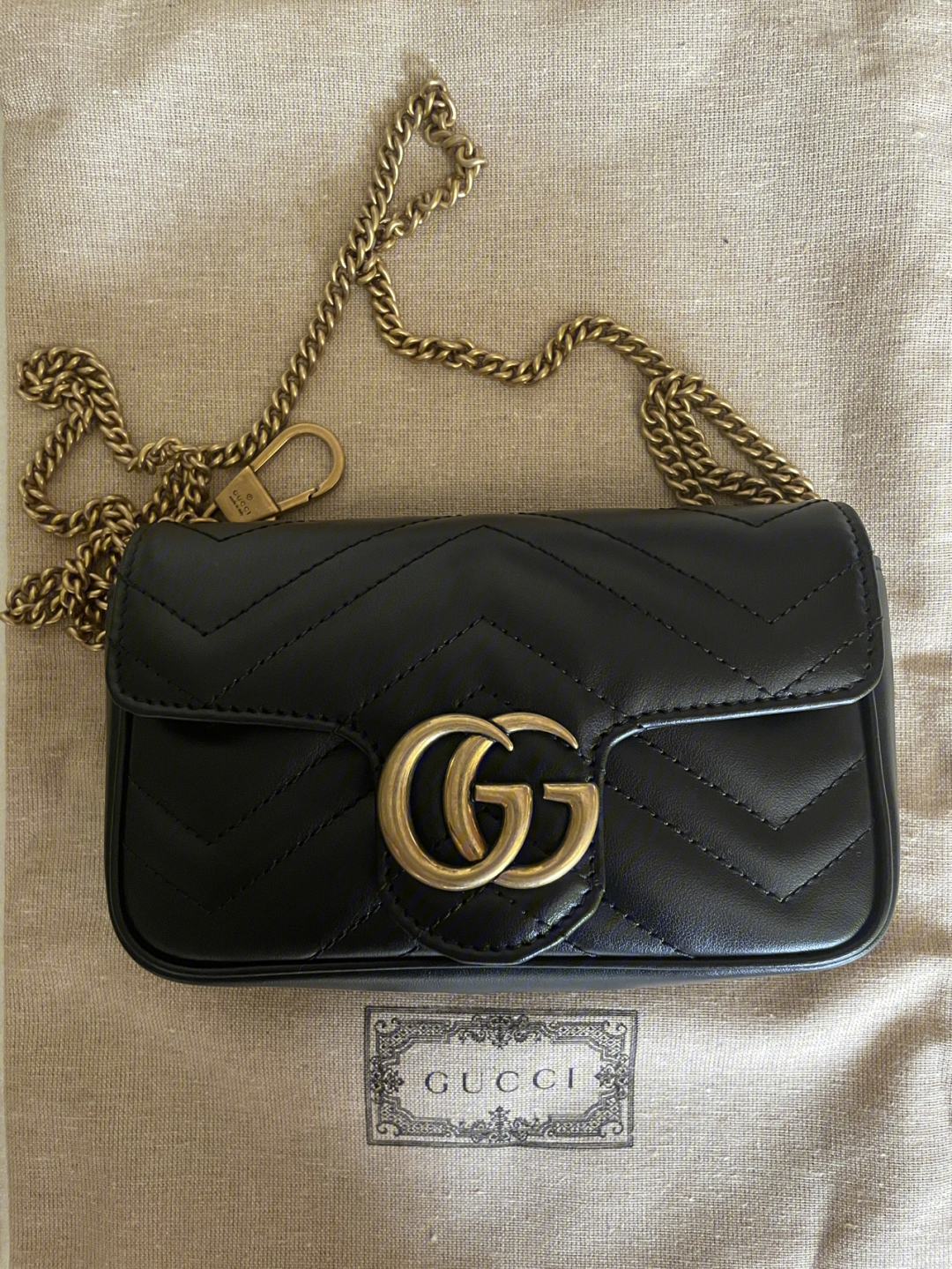 gucci古驰ggmarmont系列supermini手袋女包