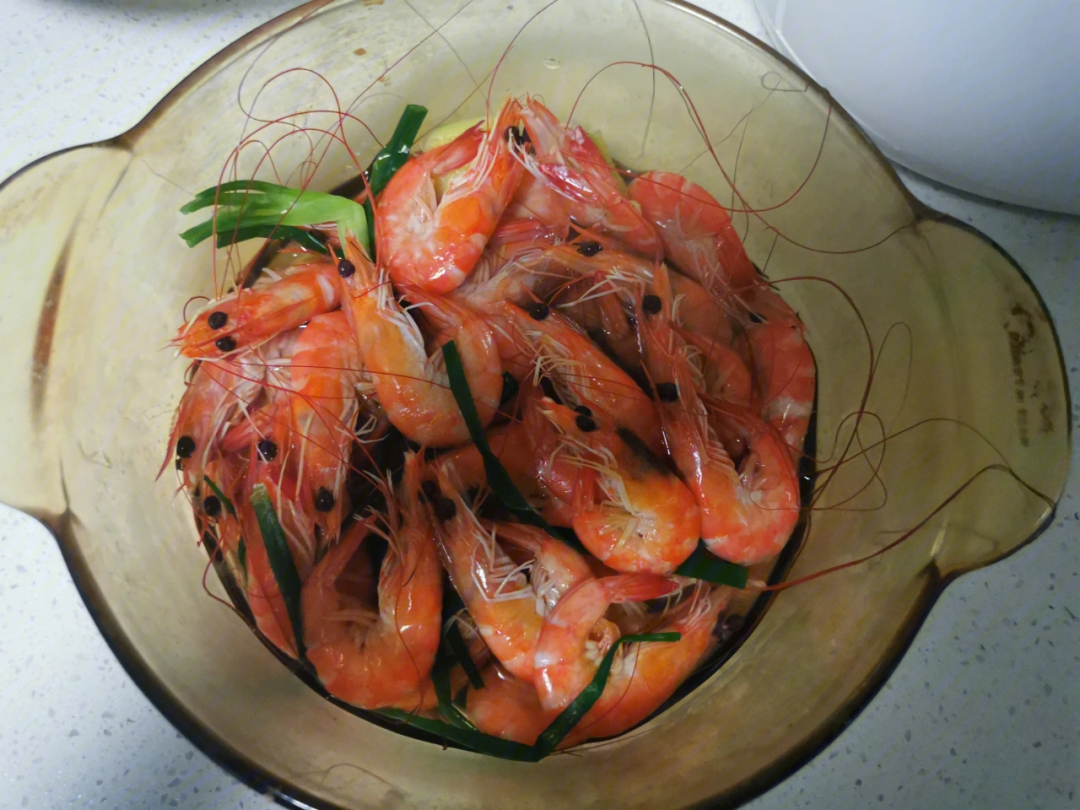水煮基围虾的做法图片