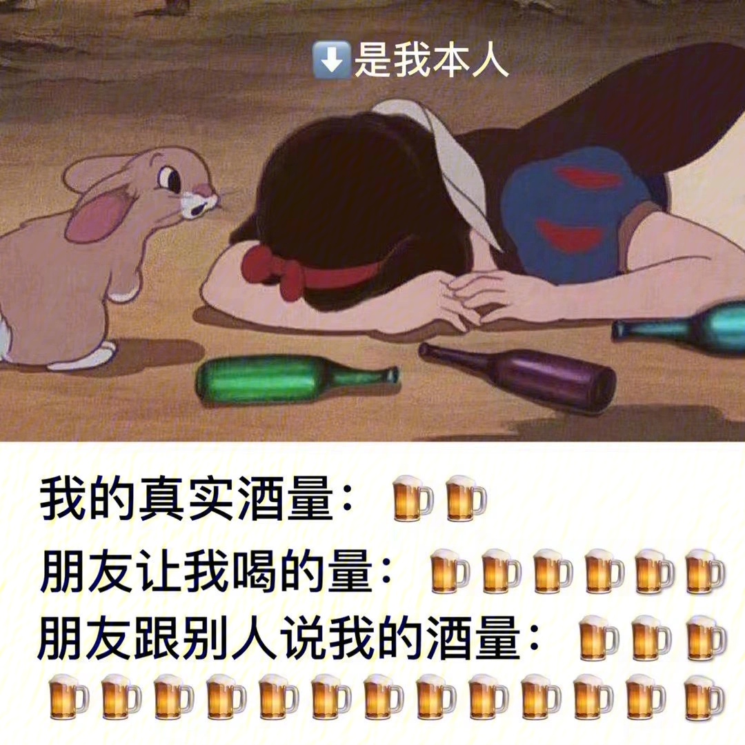 朋友眼中我的酒量图片