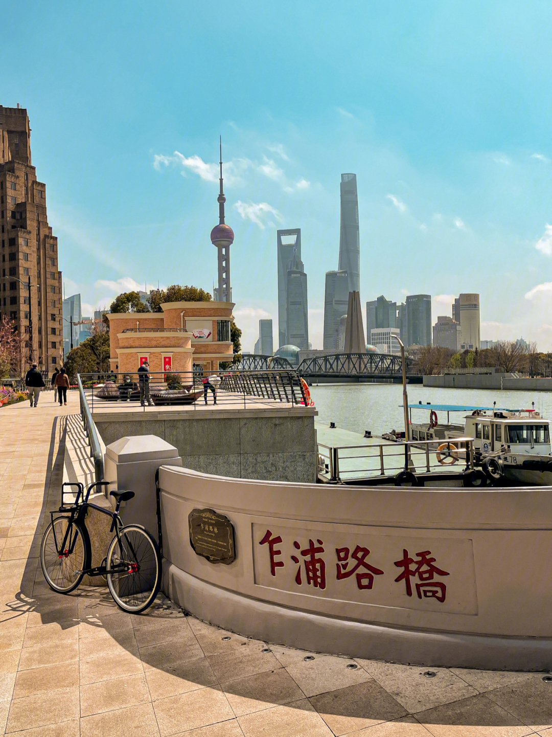 可能是上海外滩经典最美单车骑行路线