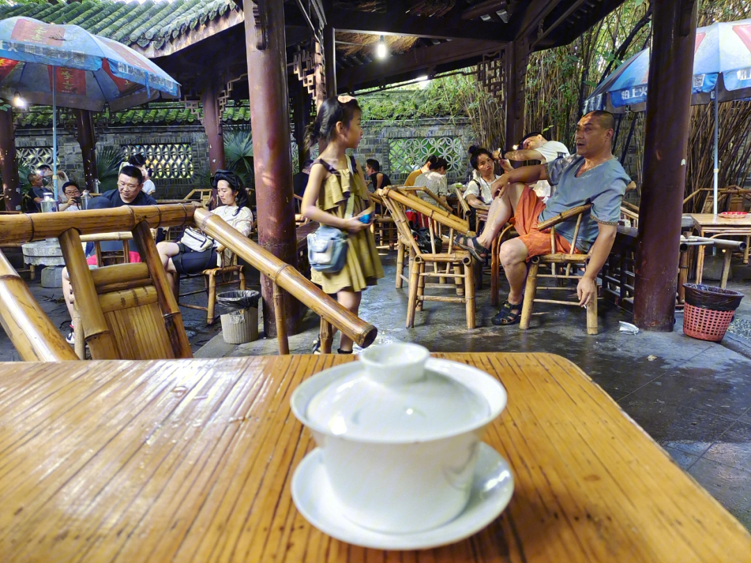 重庆渝北喝茶图片
