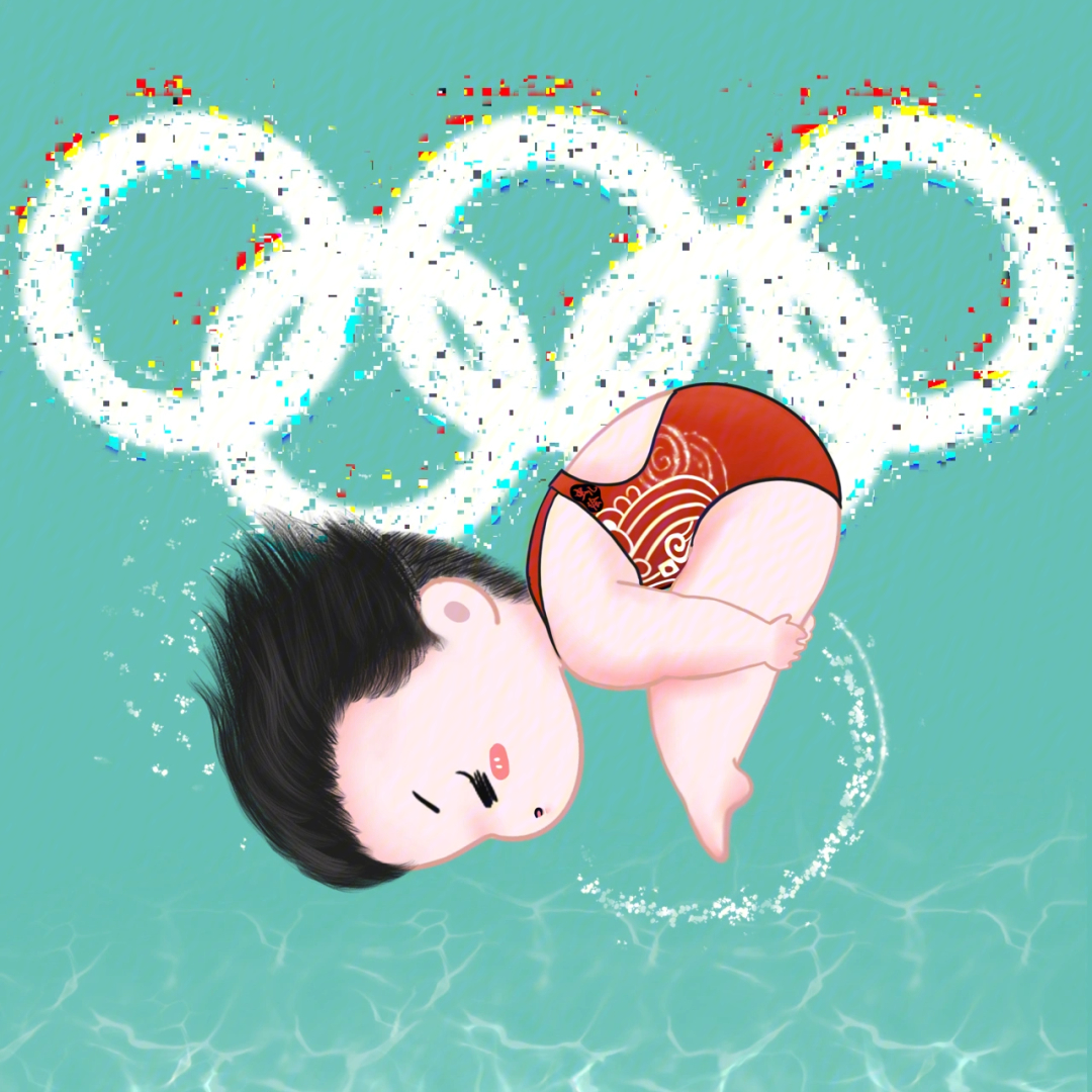 奥运冠军全红婵漫画图图片