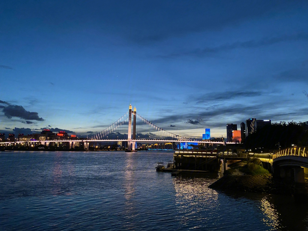 福州花海公园夜景图片