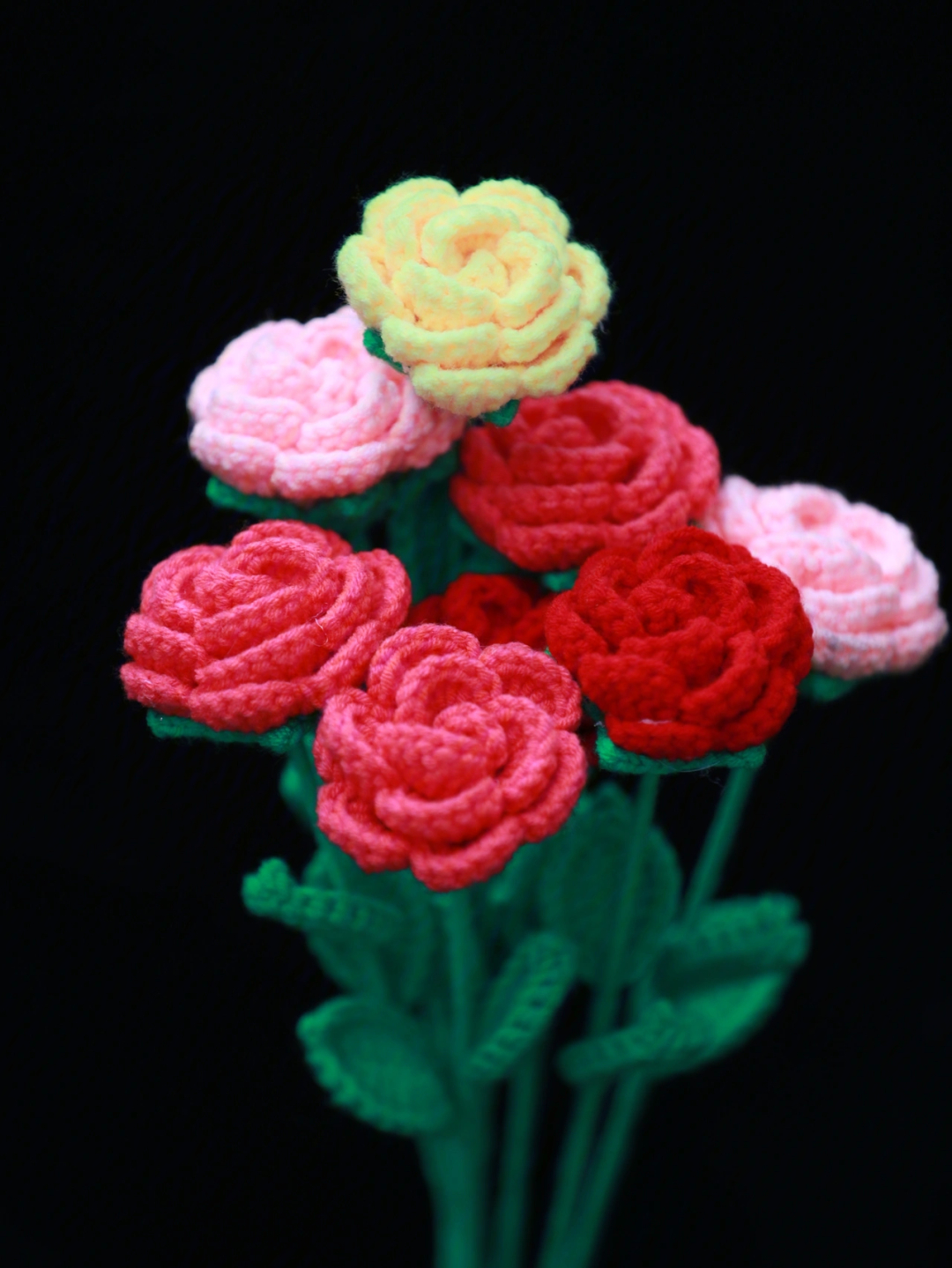 毛线鞋玫瑰花的织法图片