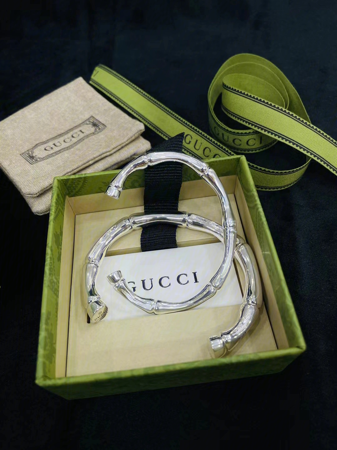 gucci竹节手镯