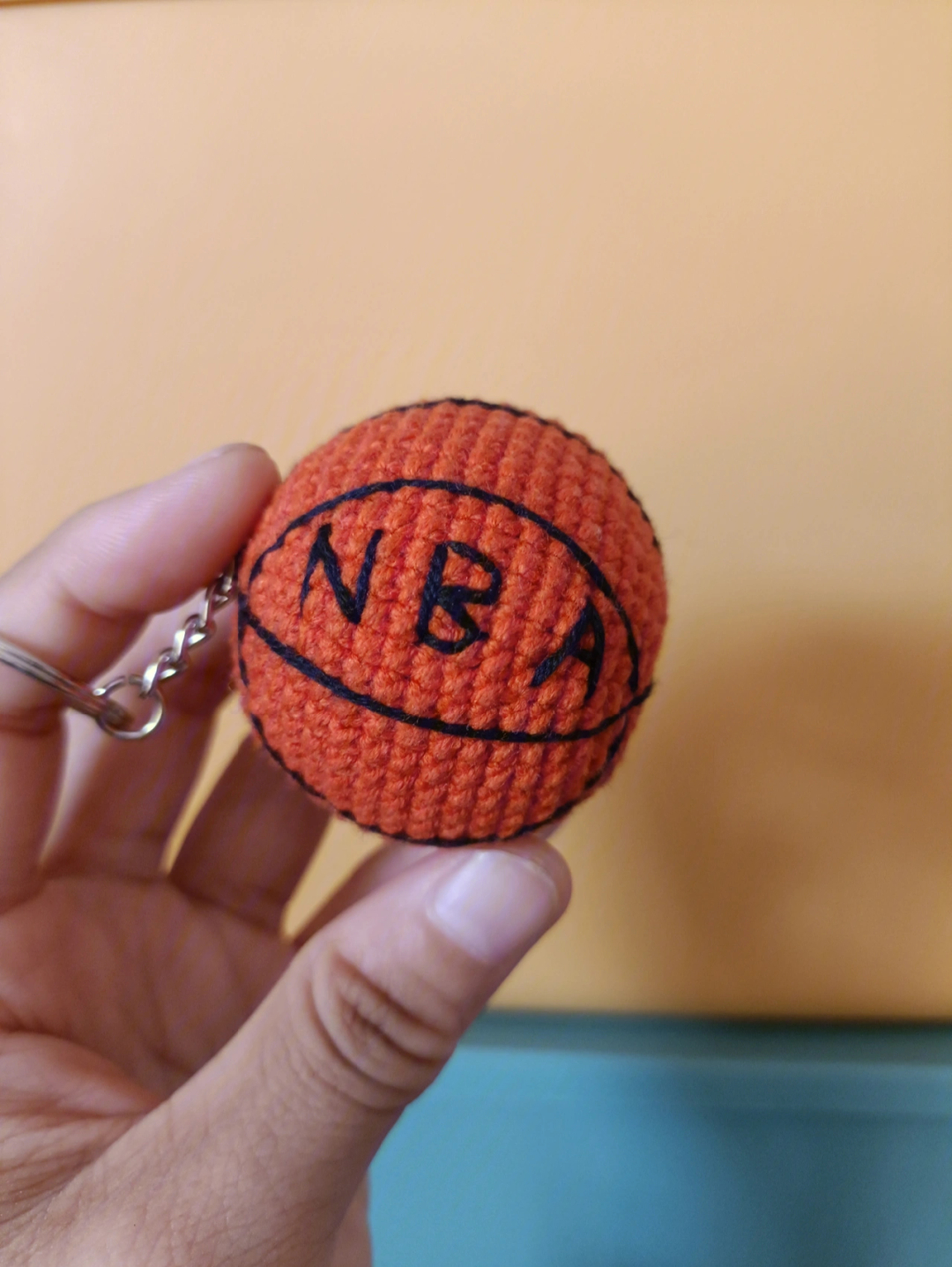 篮球挂件钩织教程图片