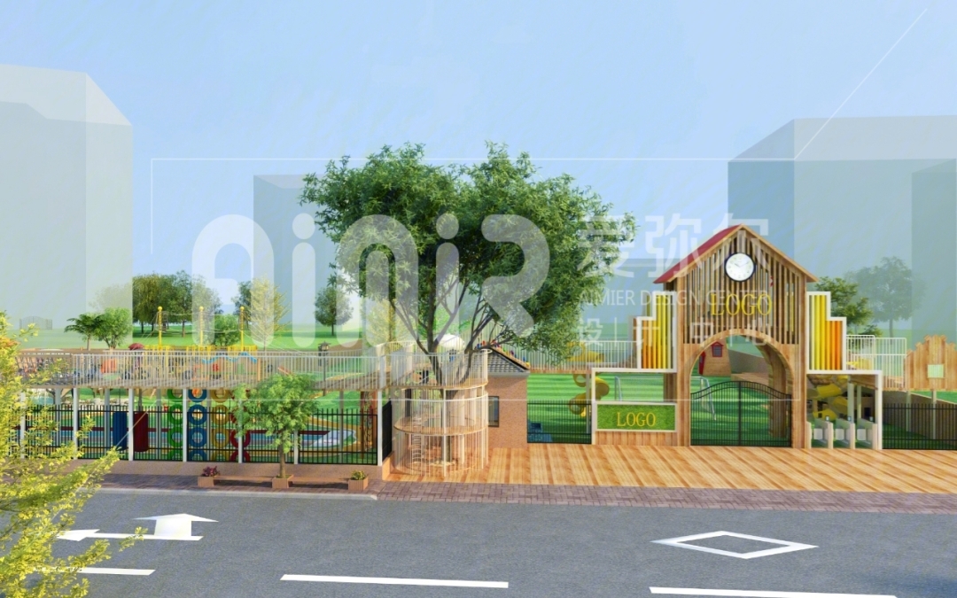 设计小芝士幼儿园围墙