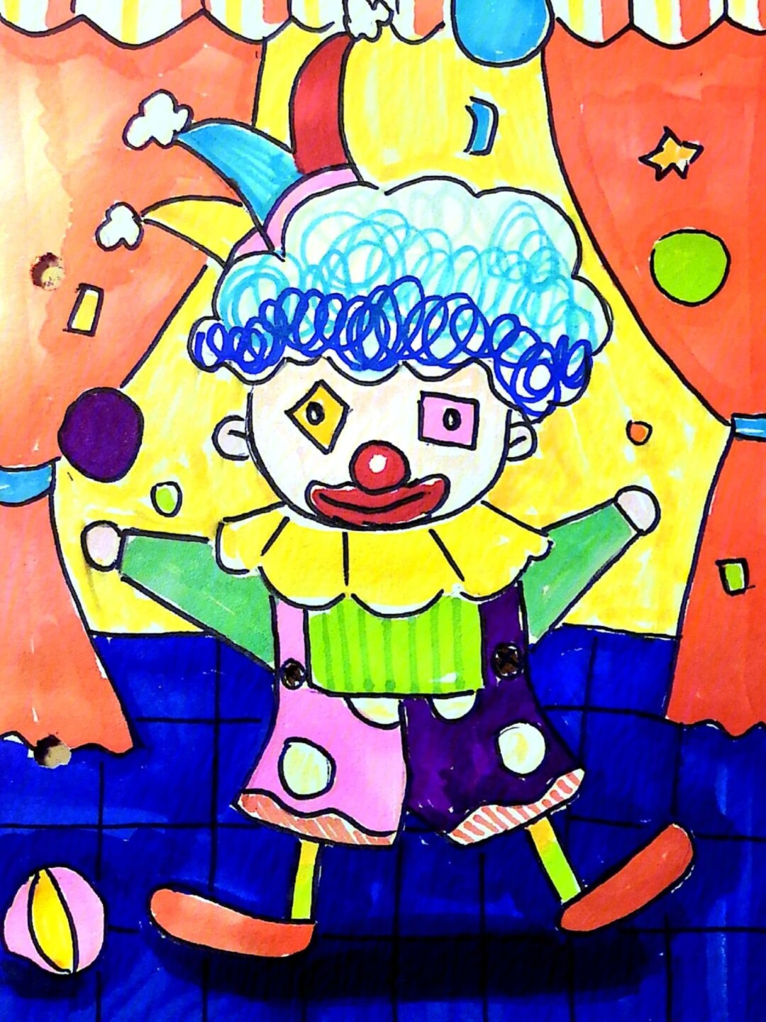 小丑之王故事绘画图片