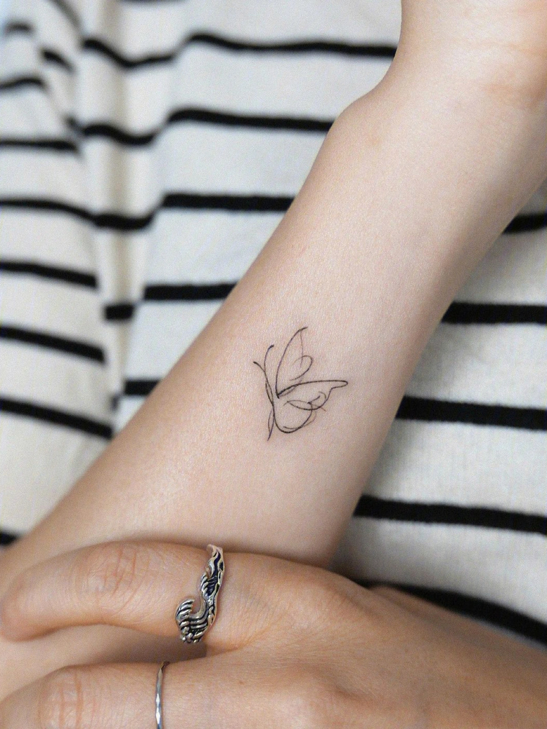 tattoo简约纹身butterfly03