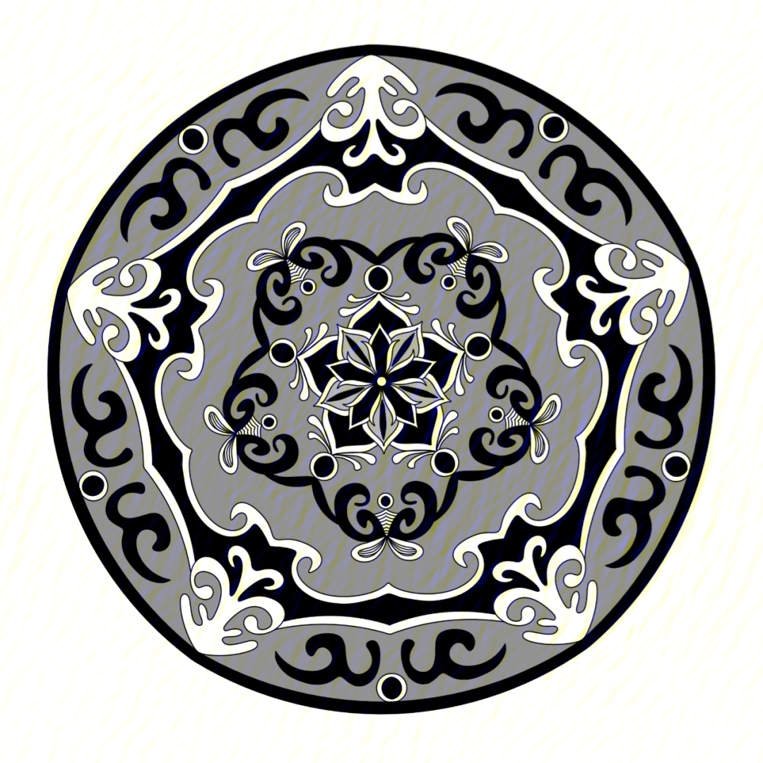 纹样图案设计黑白灰色系