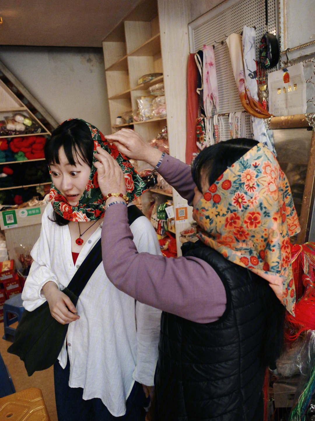 崇武惠安女头巾图片