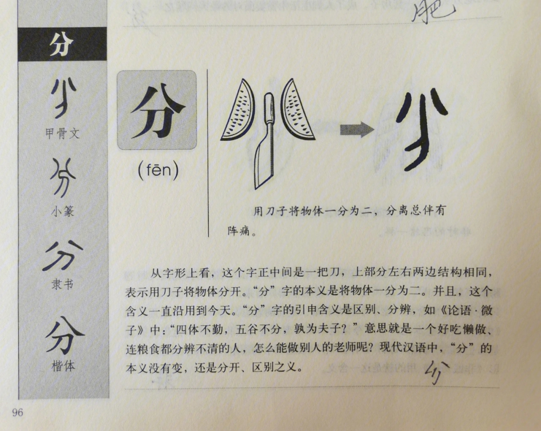 今天学分字