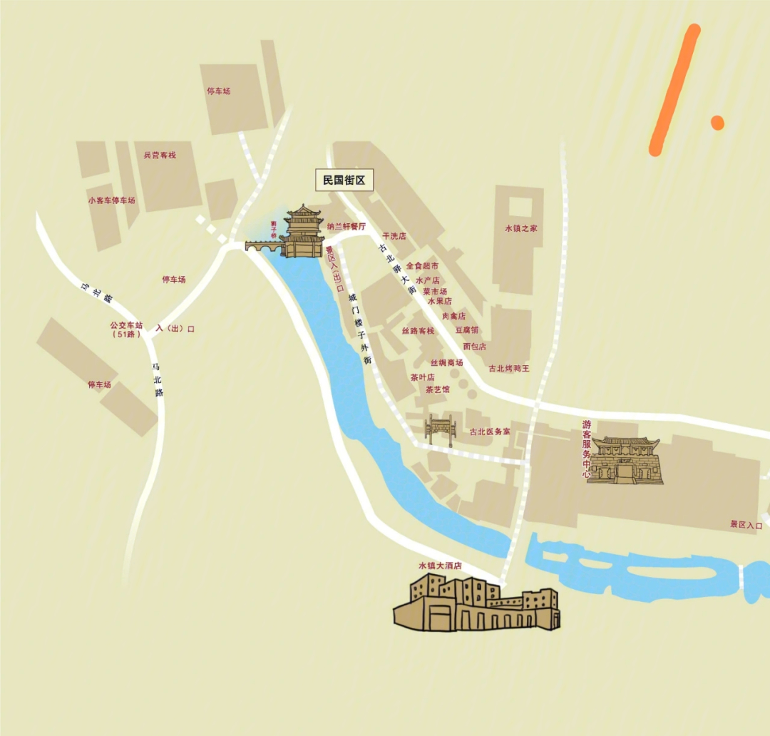 古北水镇旅游地图图片