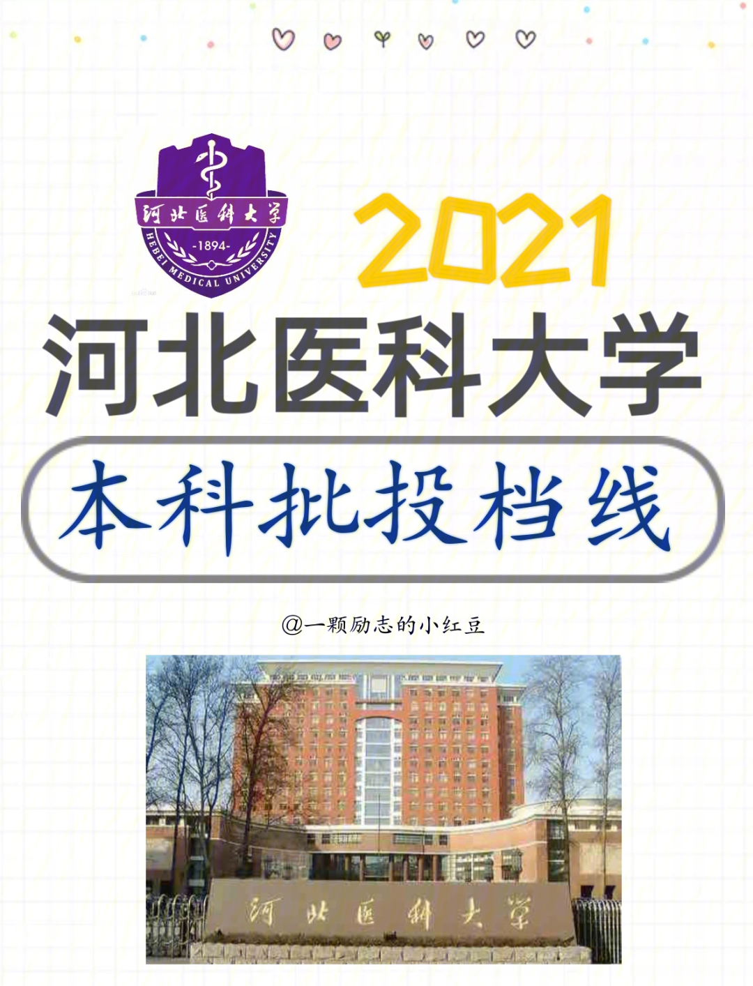 河北医科大学2021河北省本科批投档线