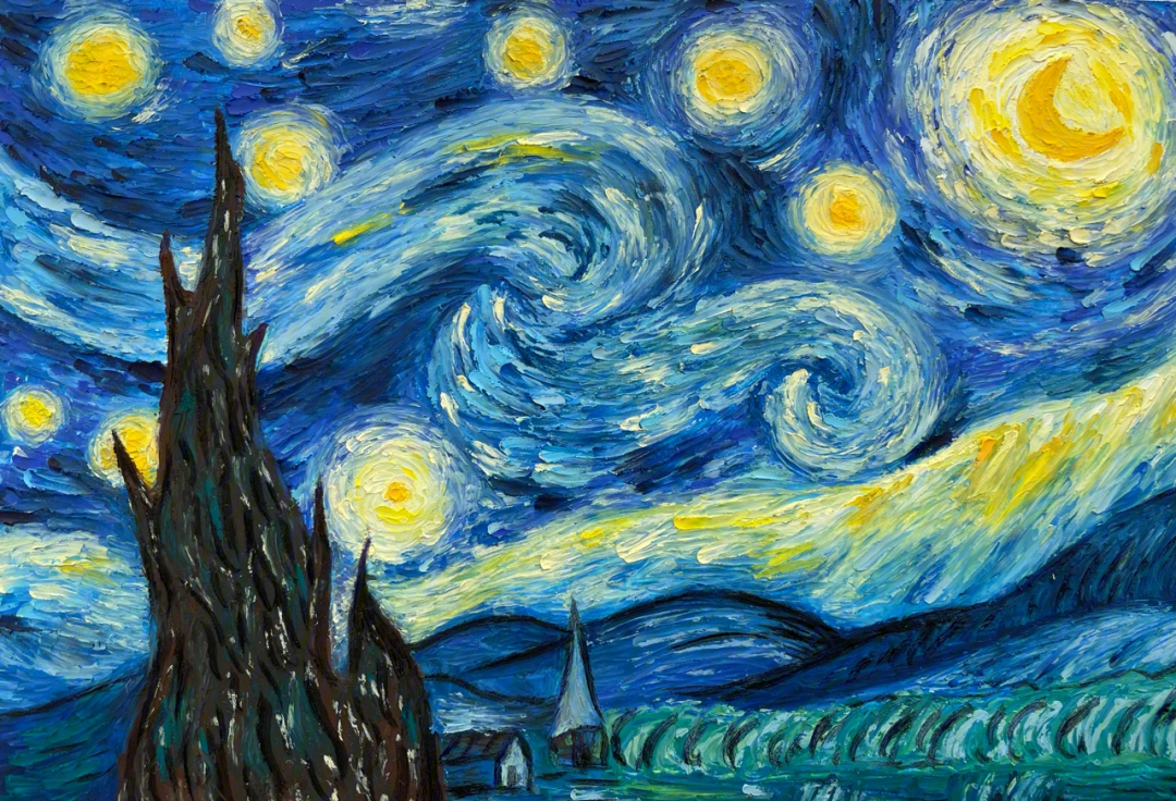梵高星月夜手机壁纸图片
