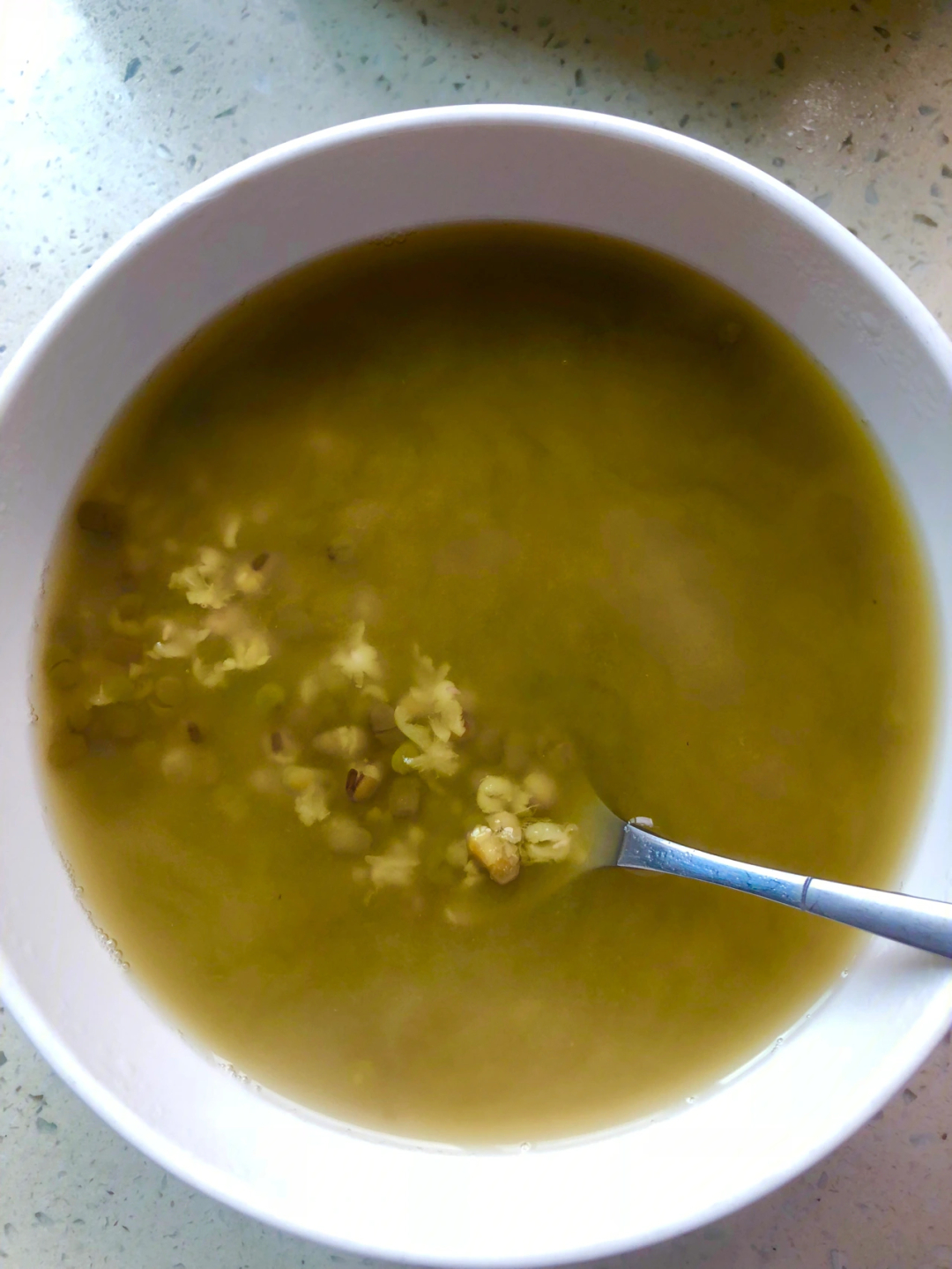 我也会煮又绿又浓稠的绿豆汤啦加蜂蜜78