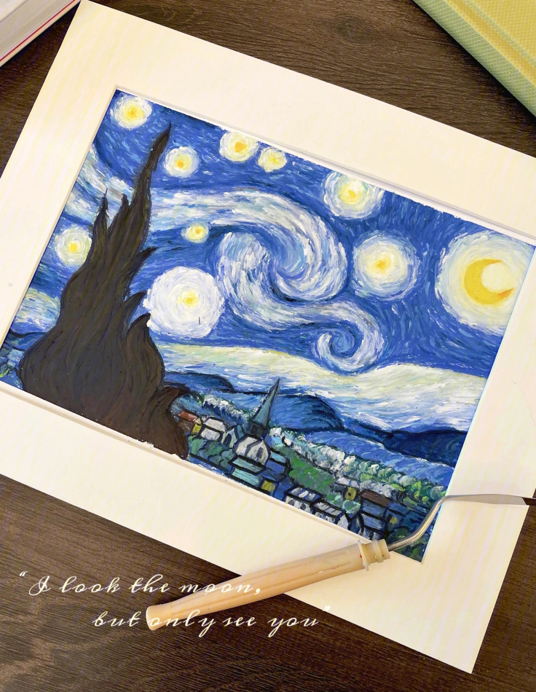 梵高的星月夜绘画教程图片