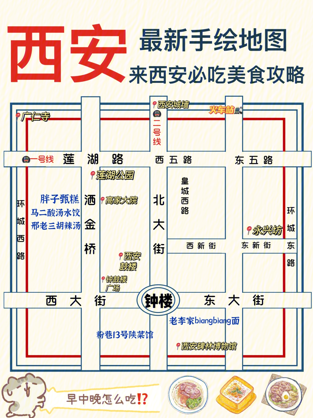 陕西美食分布图图片