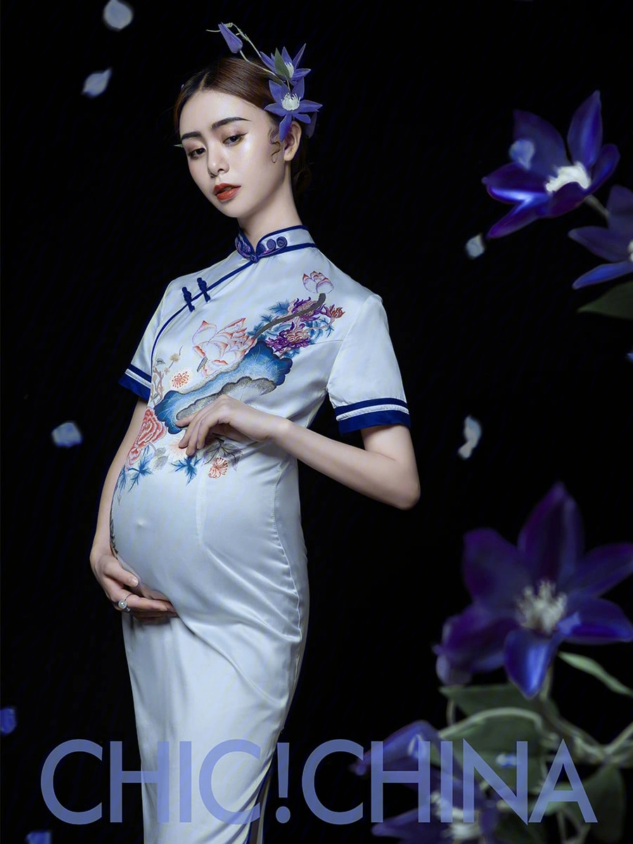 孕妇旗袍造型图片
