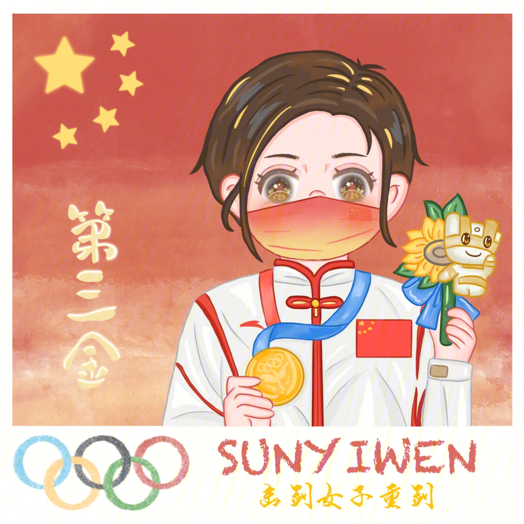 中国奥运健儿漫画图片