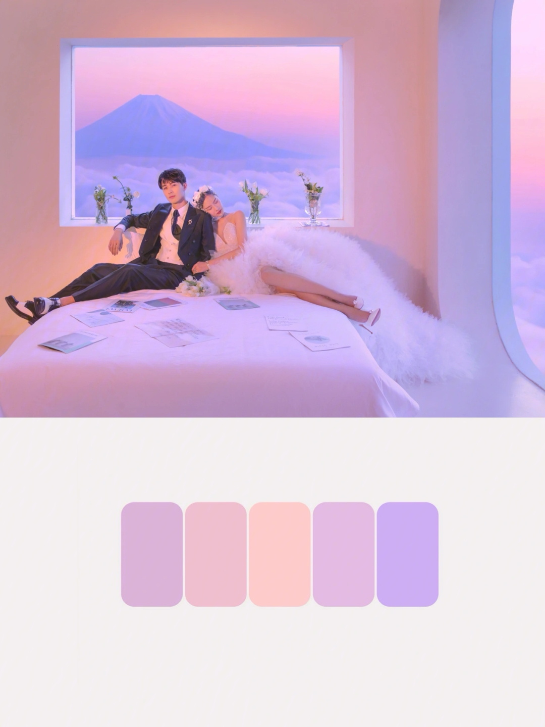 紫色明度色阶图片