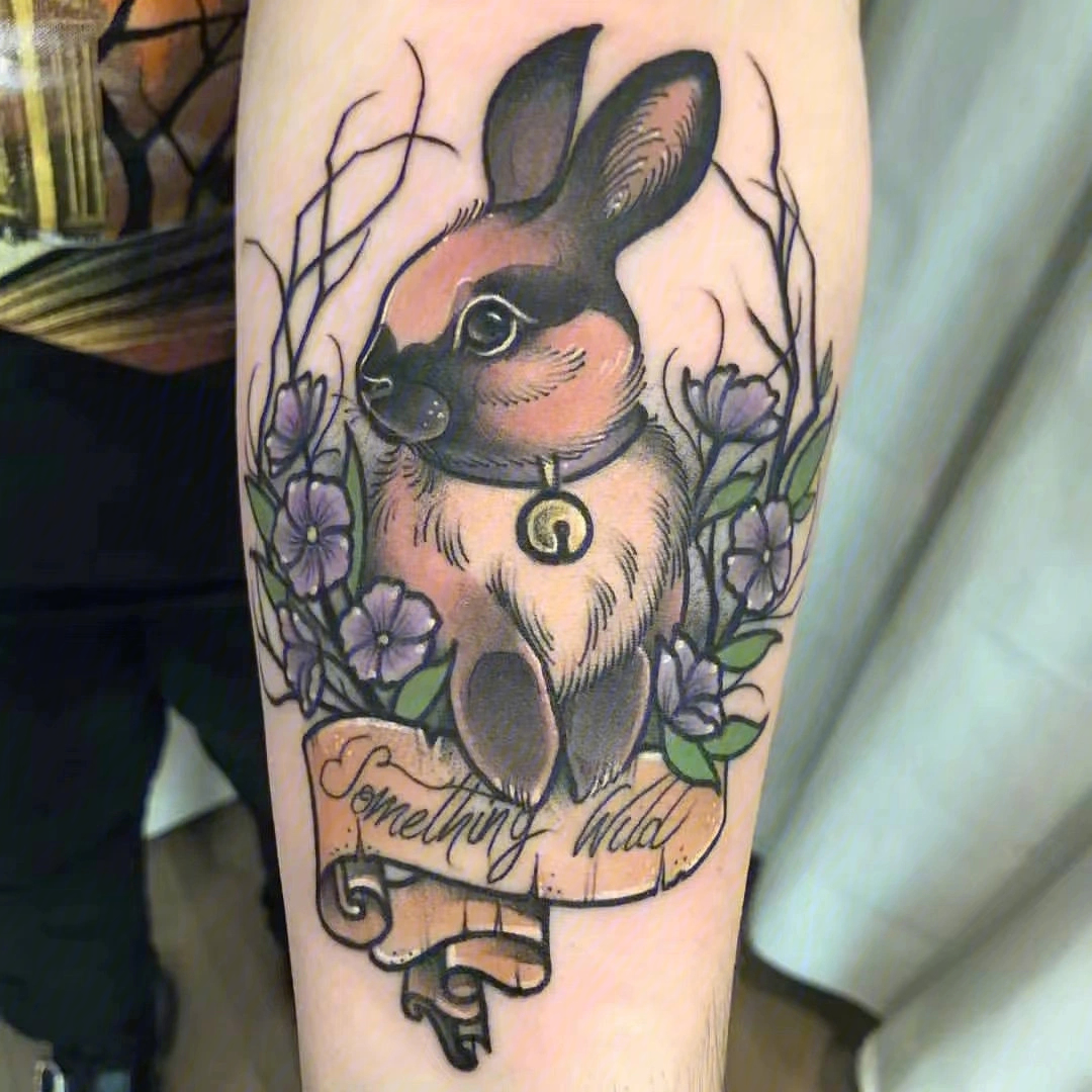 兔子纹身素材