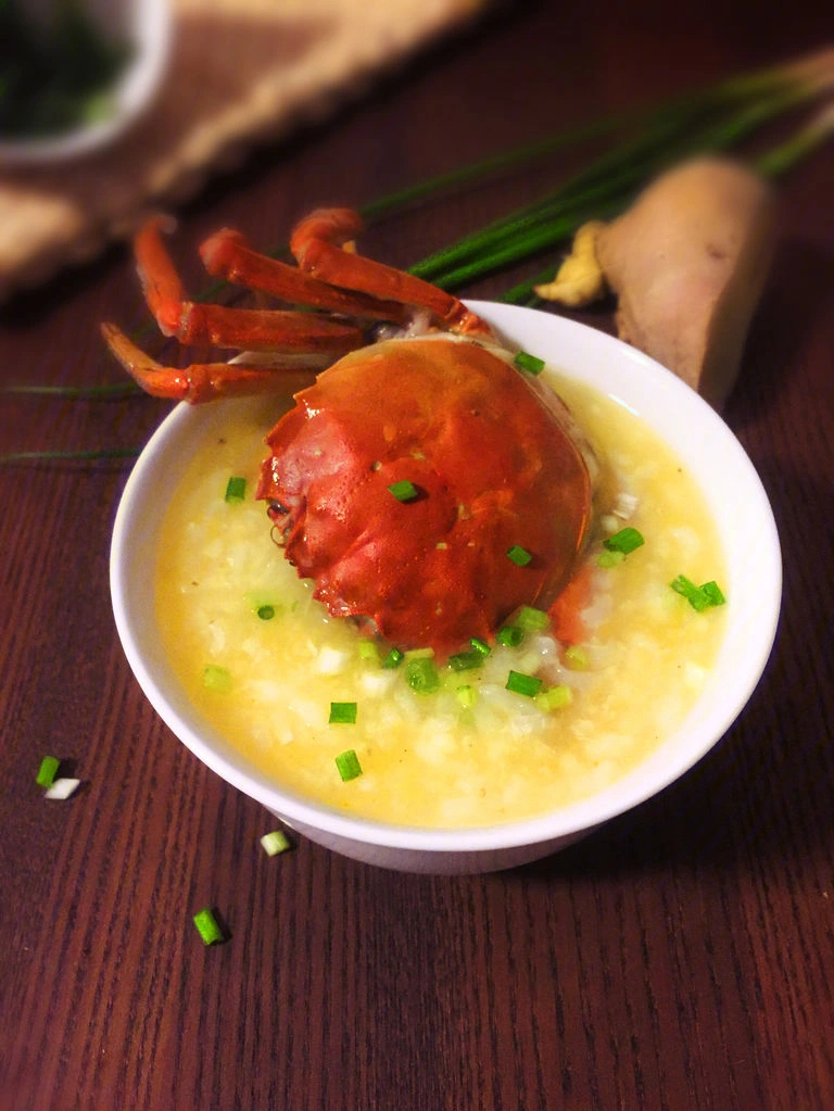 金汤六月黄蟹粥的做法