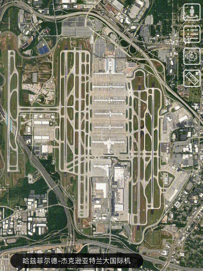 洛杉矶机场平面图高清图片