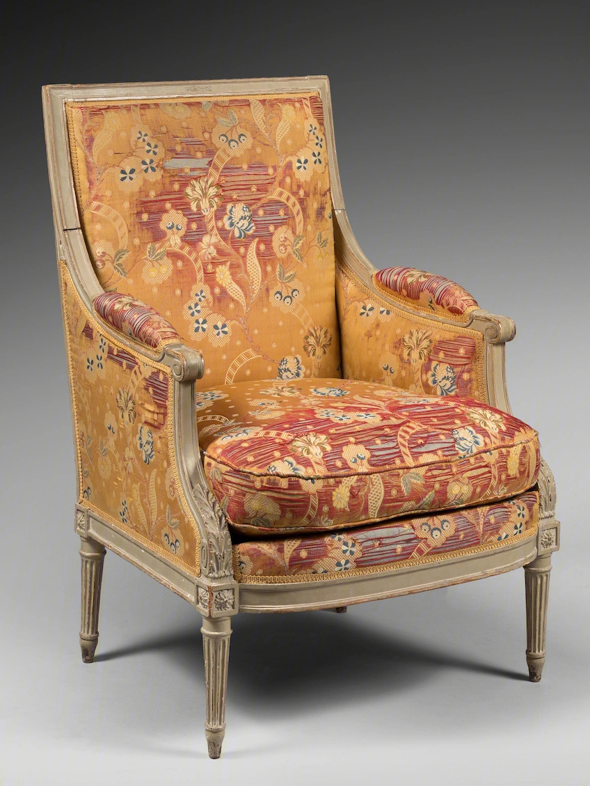 法国路易十六时期软座圈椅西洋古董