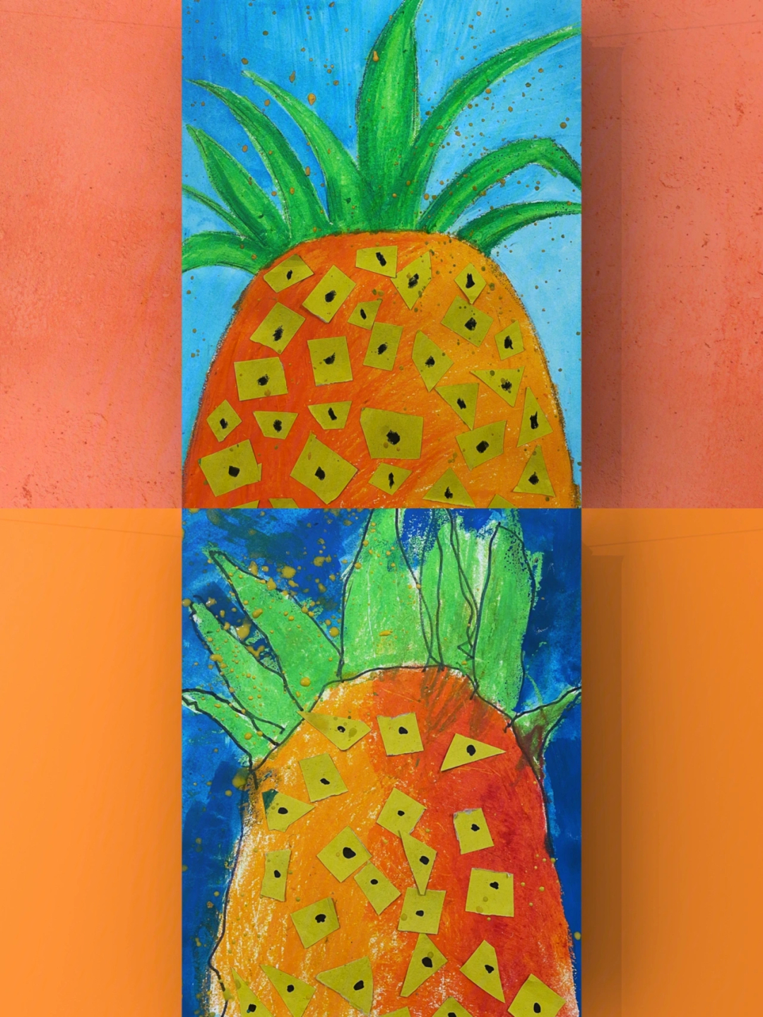 小班美术菠萝点画教案图片
