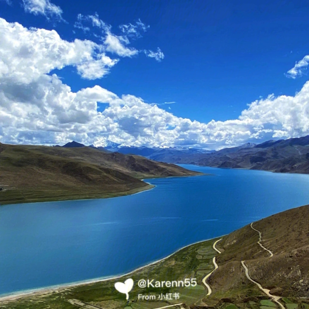 旅行路上西藏羊卓雍措卡若拉冰川