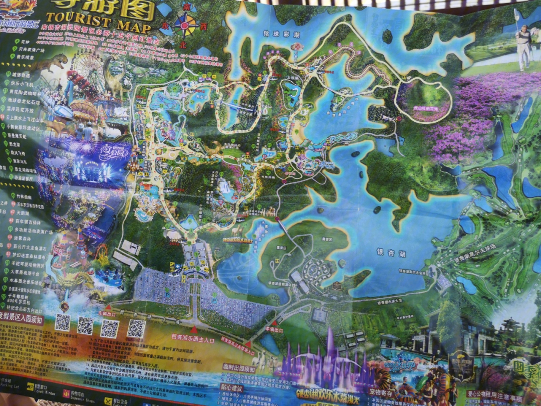 银杏湖乐园内部地图图片