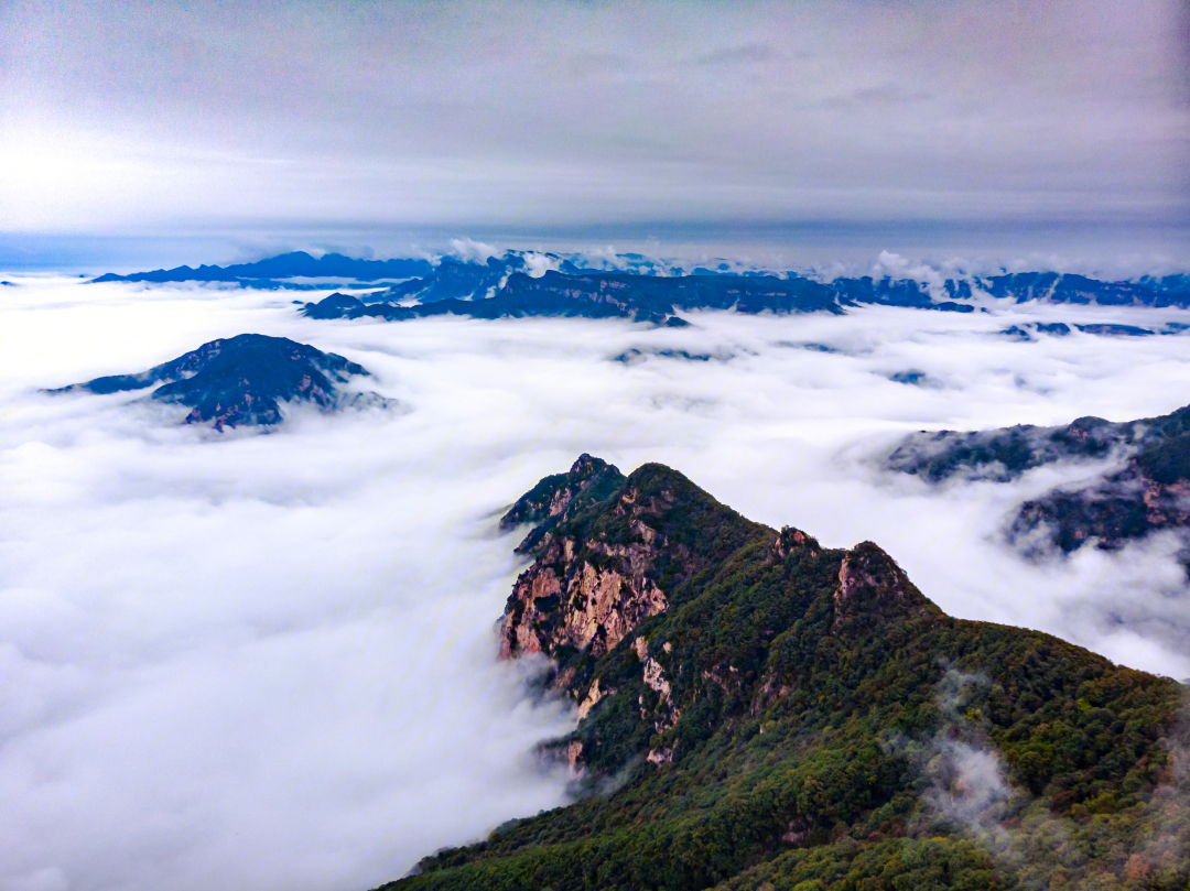 王屋山风景区云海航拍