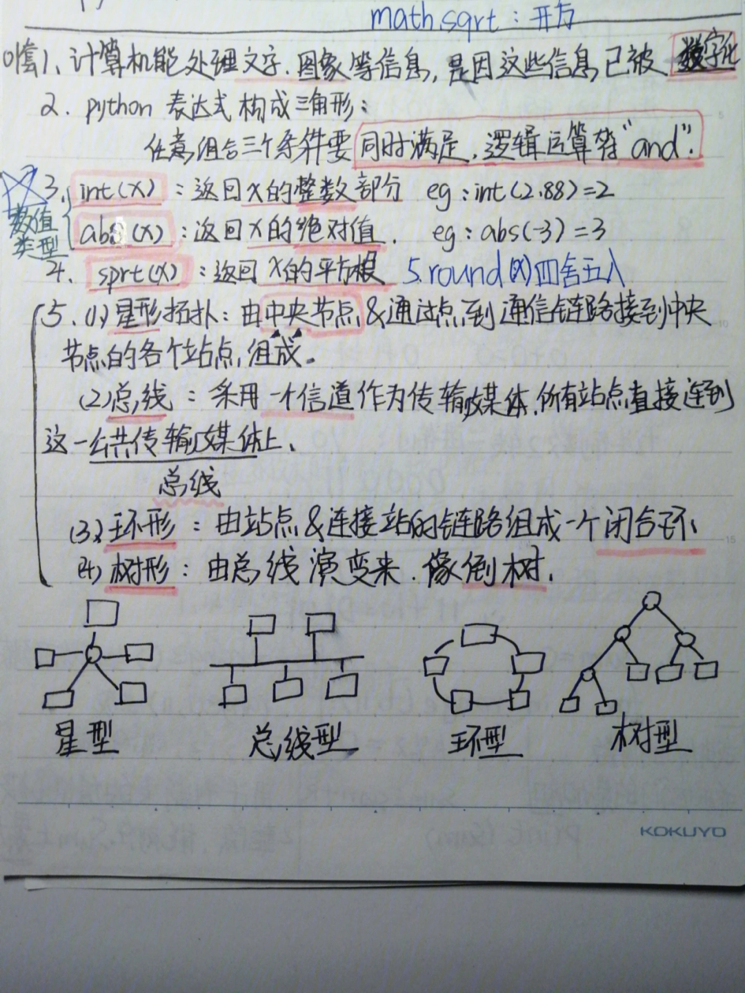 信息技术合格考知识点