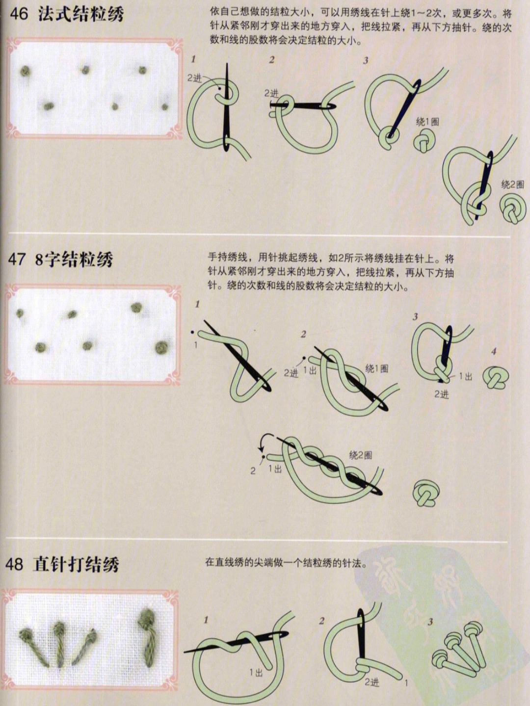 湘绣代表性针法图片