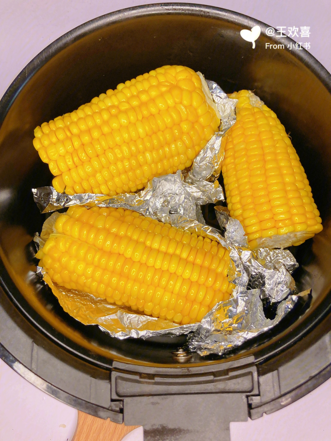 空气炸锅烤水果玉米图片
