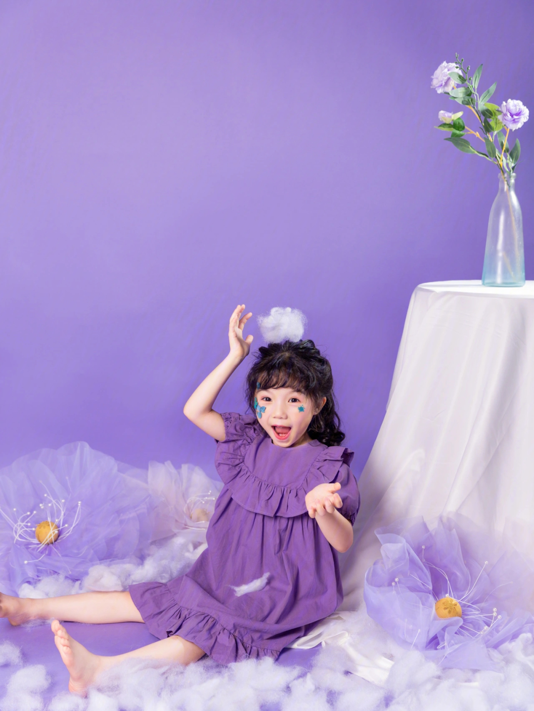 紫色的小女孩