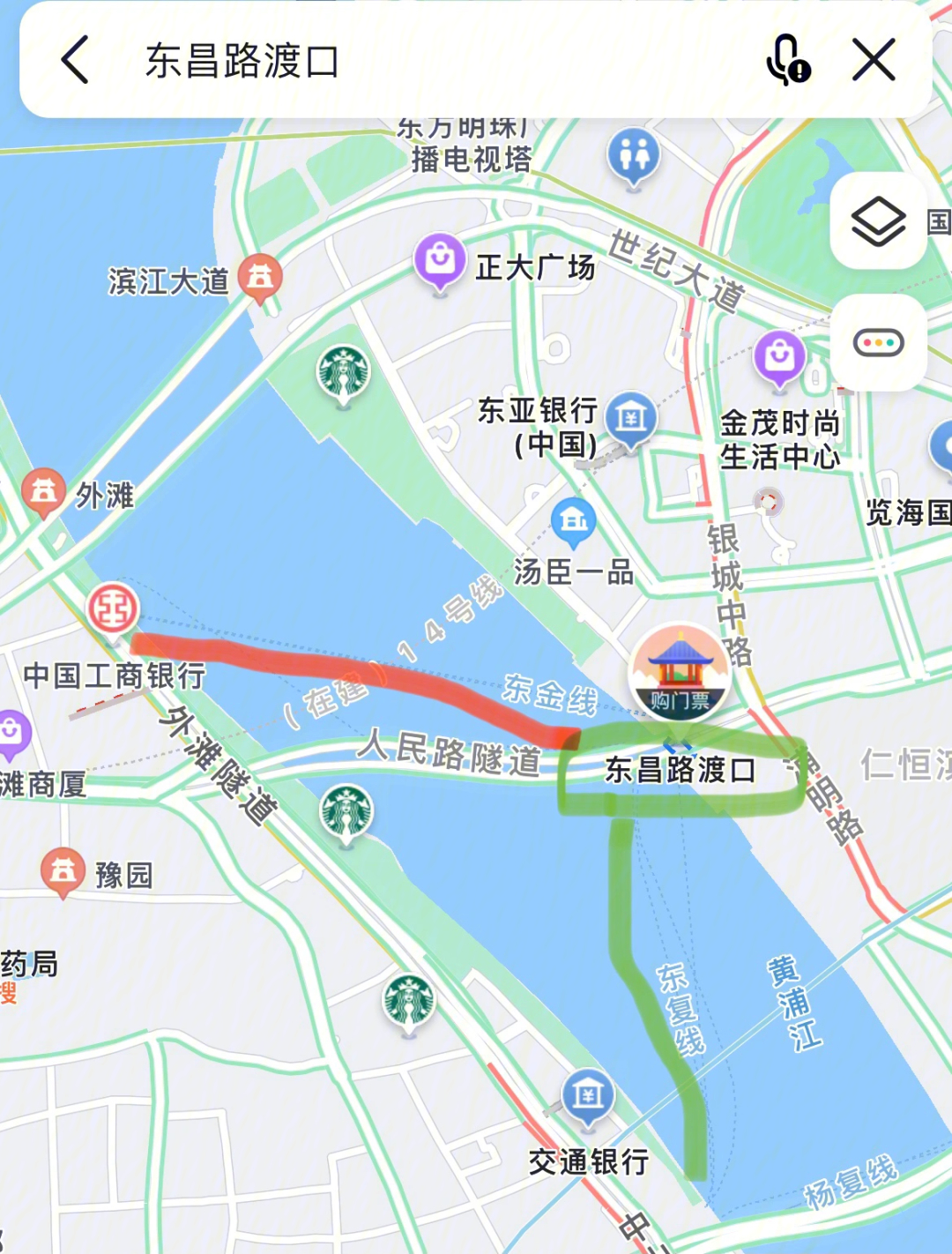 上海轮渡线路图2021图片