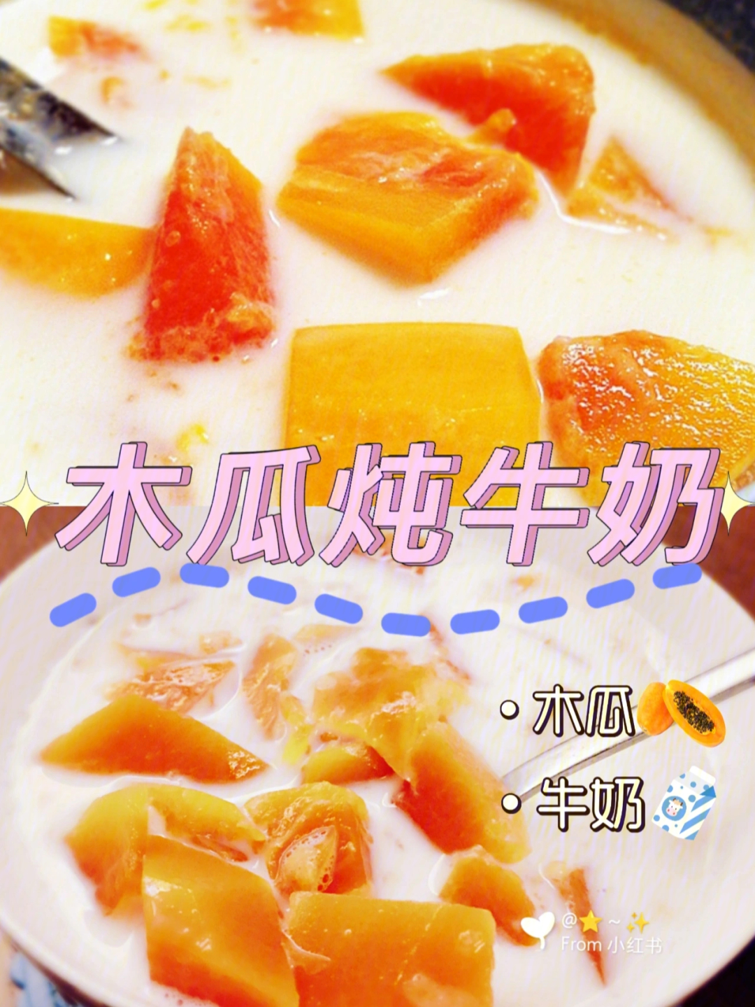 木瓜红枣炖奶图片